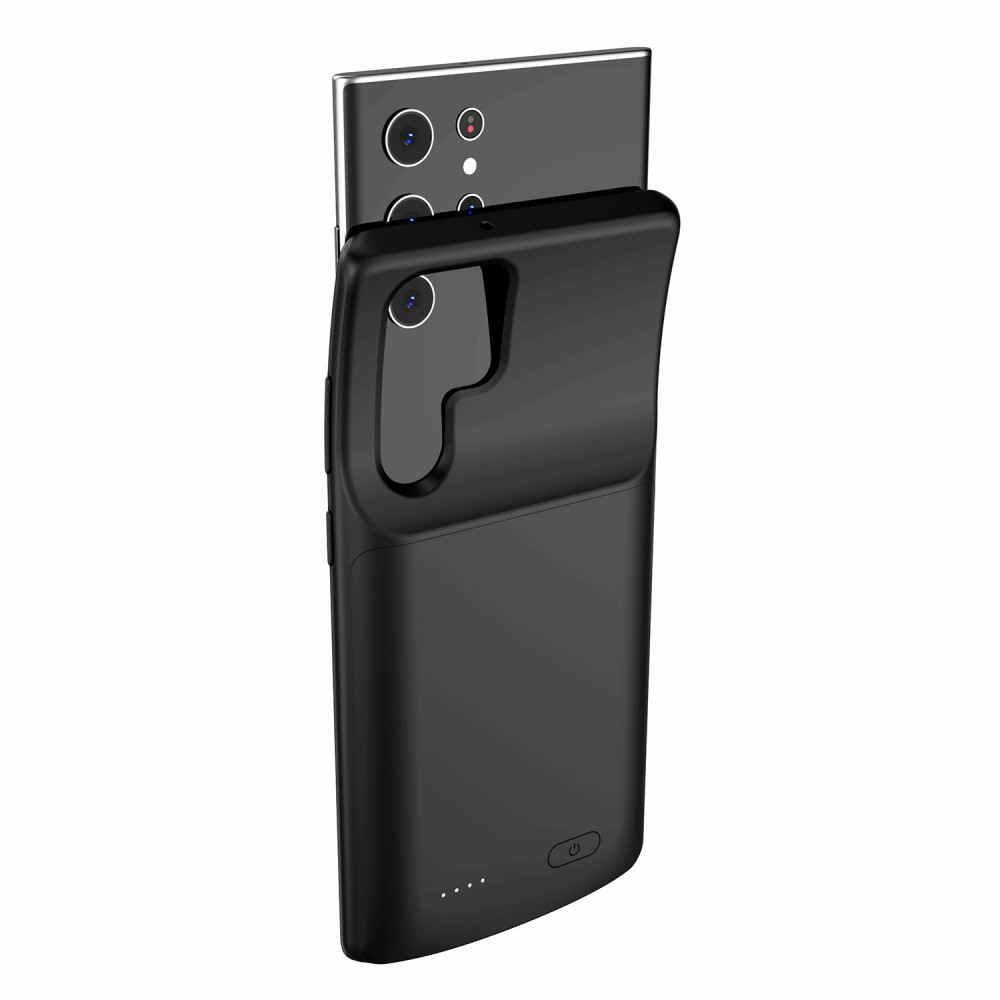 Samsung Galaxy S22 Ultra 5G Backpack Akku Case Schutzhülle (4800mAh) - Schwarz