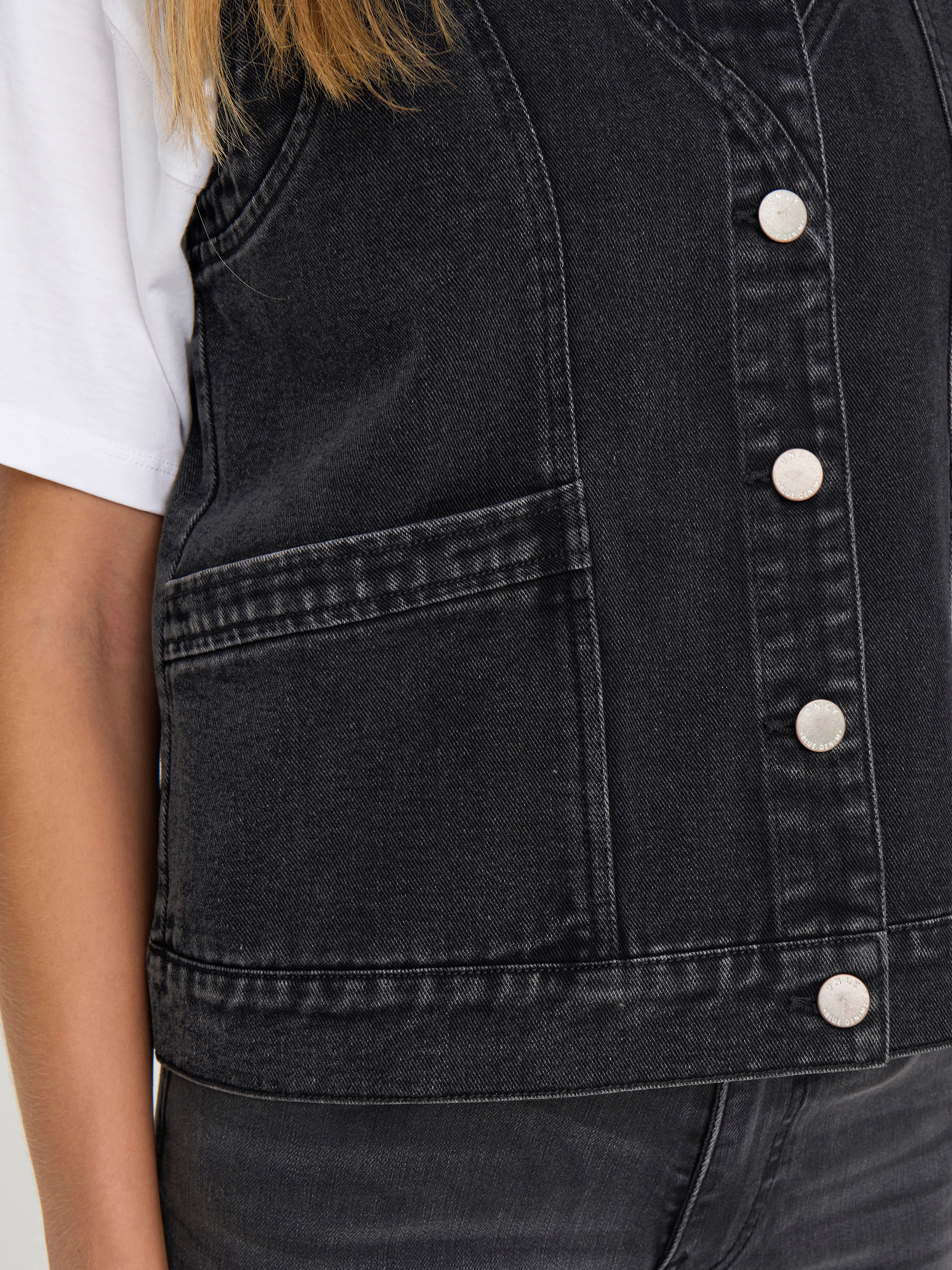 ONLKENNEDY Weste Washed Black