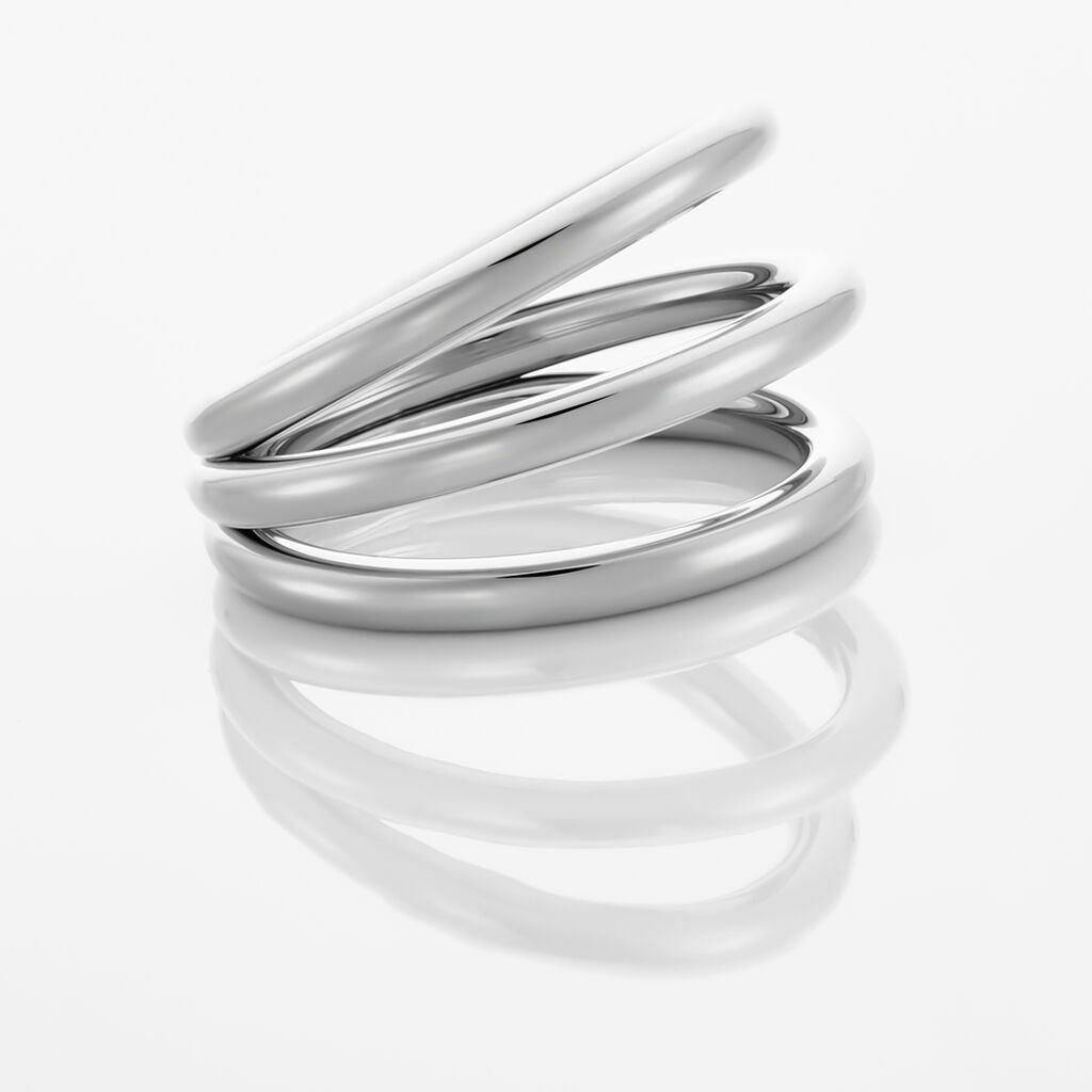 Bague Adeau Acier Blanc