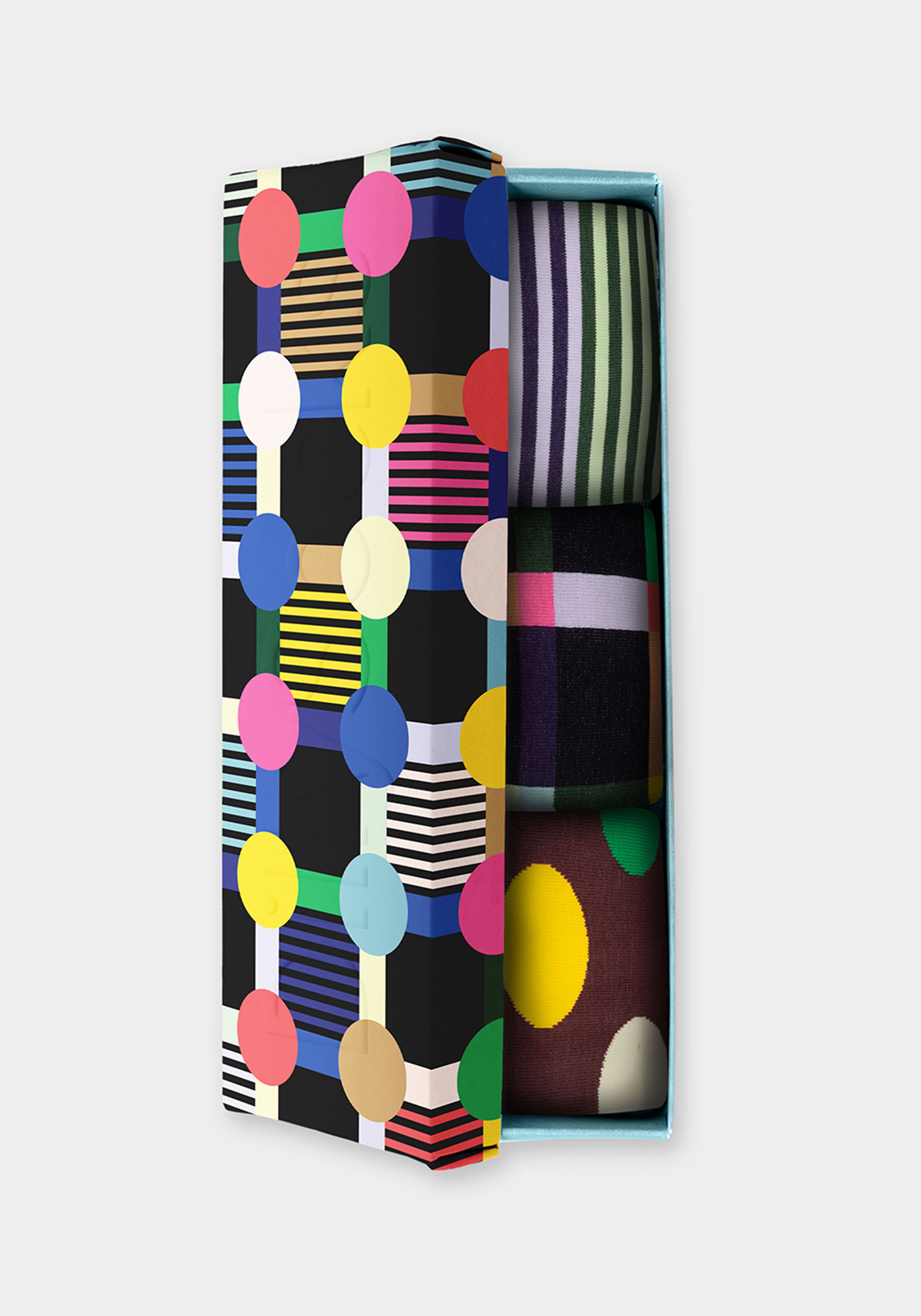 DillySocks Socken 3er-Pack Geschenkbox Geo Trio