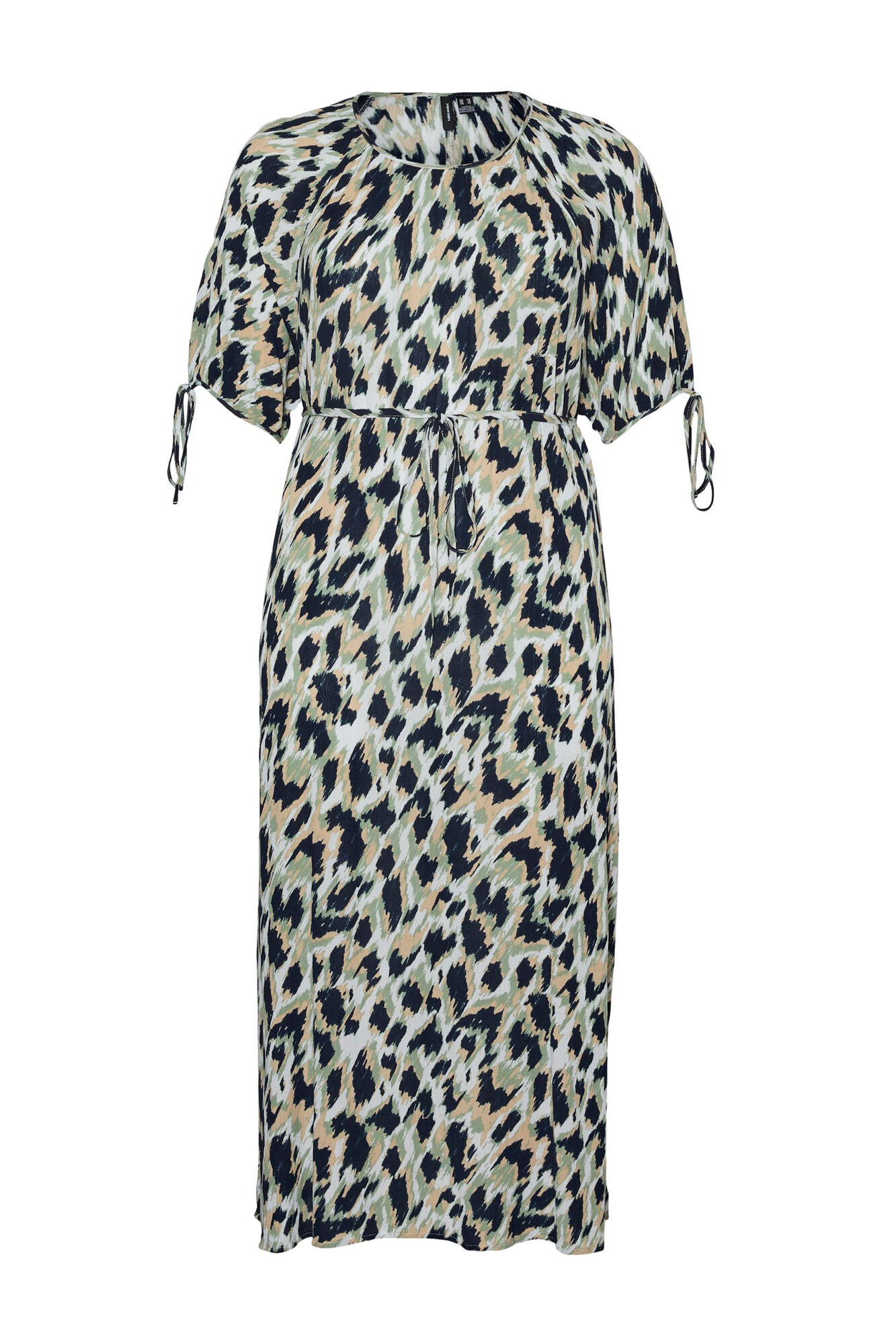 Vestido midi plus size - Azul marinho