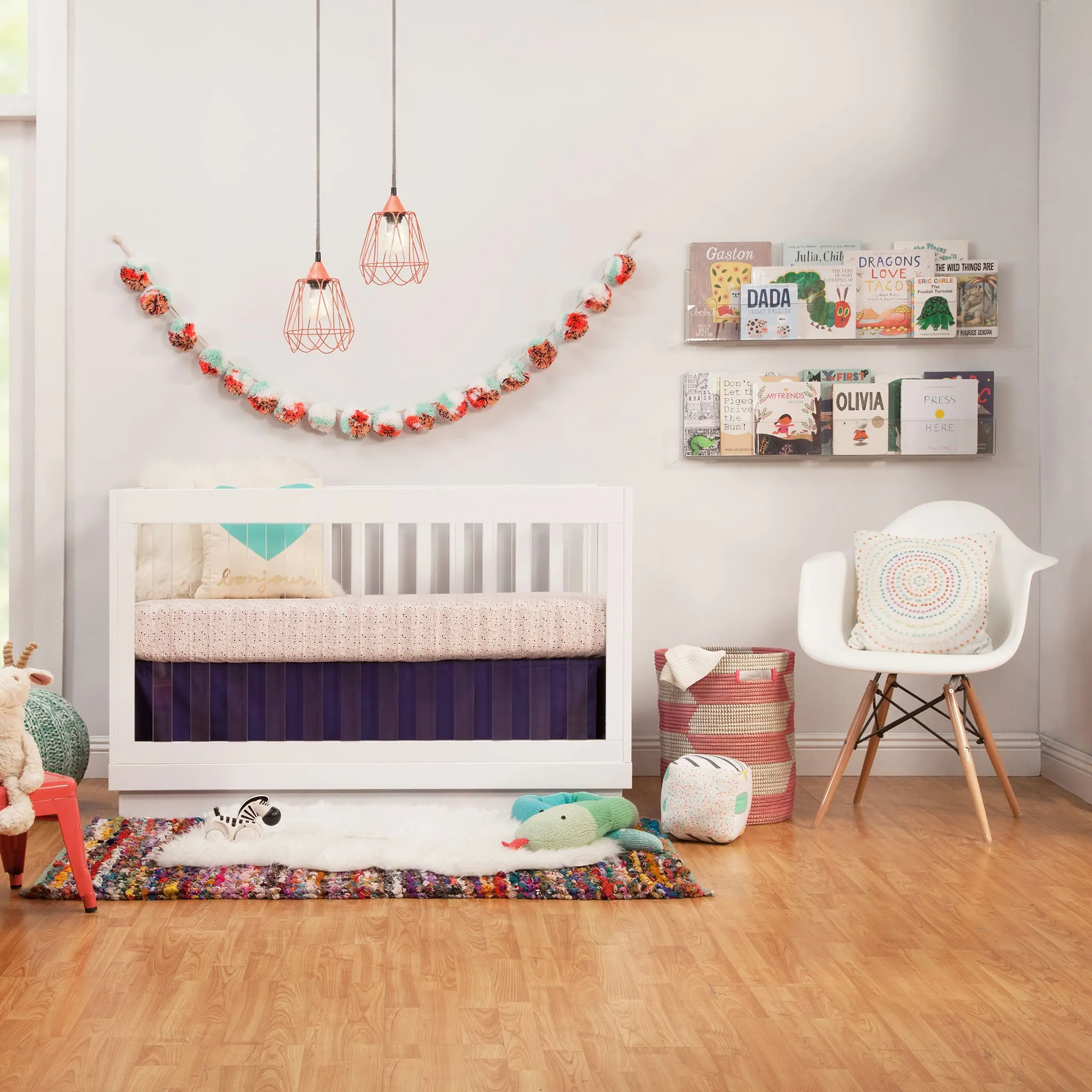 Babyletto Couchette Convertible 3 en 1 Harlow - Blanc