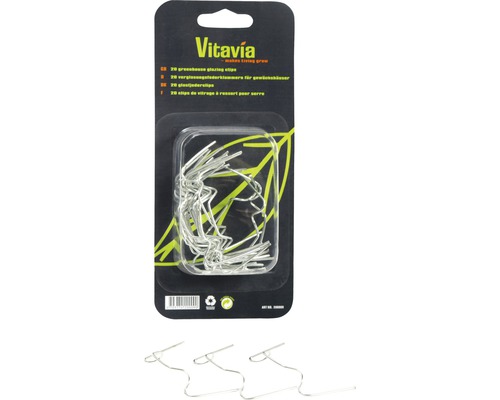 Glazen veerklemmen/vliegenpoten Vitavia 20 stuks