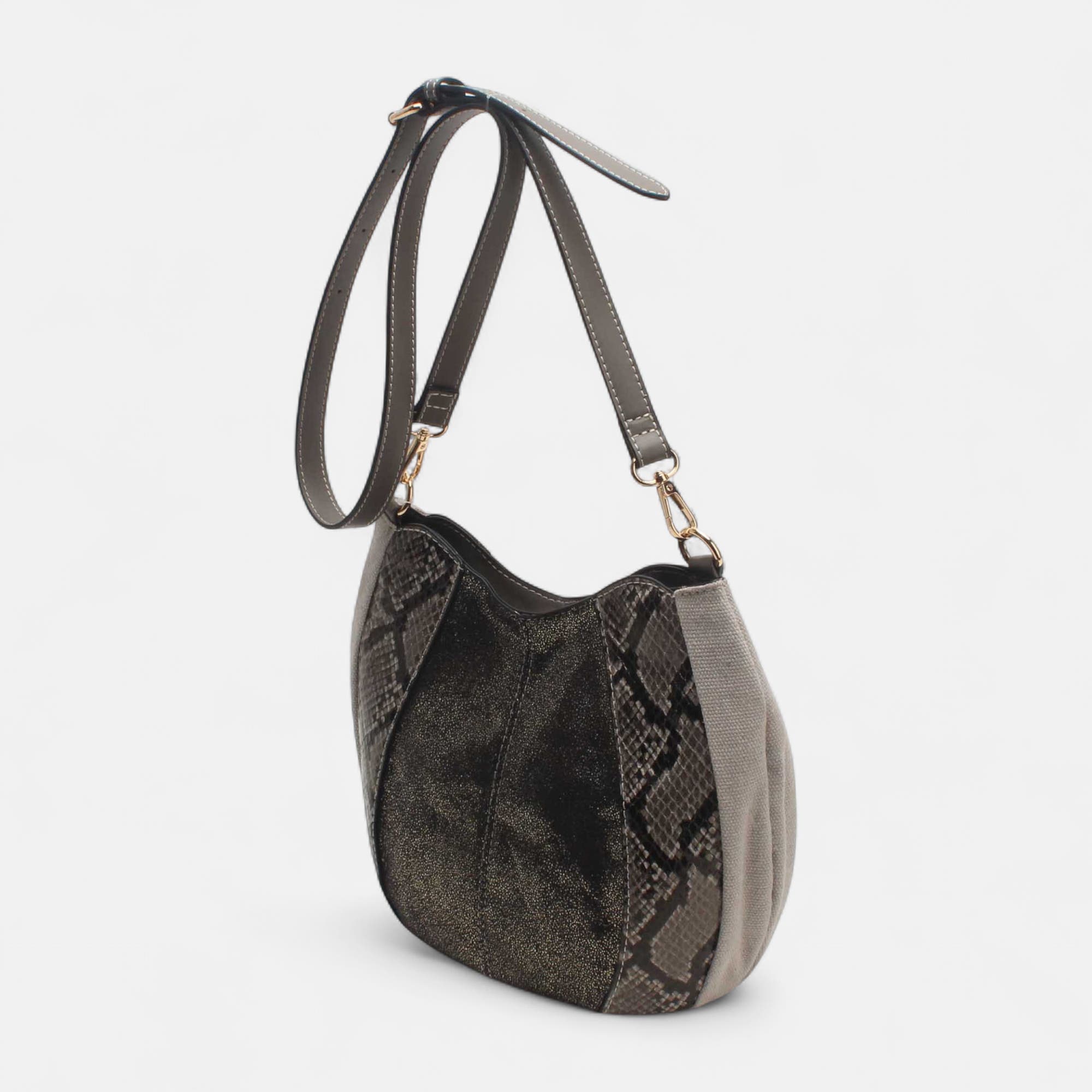 Sac bandoulière gris