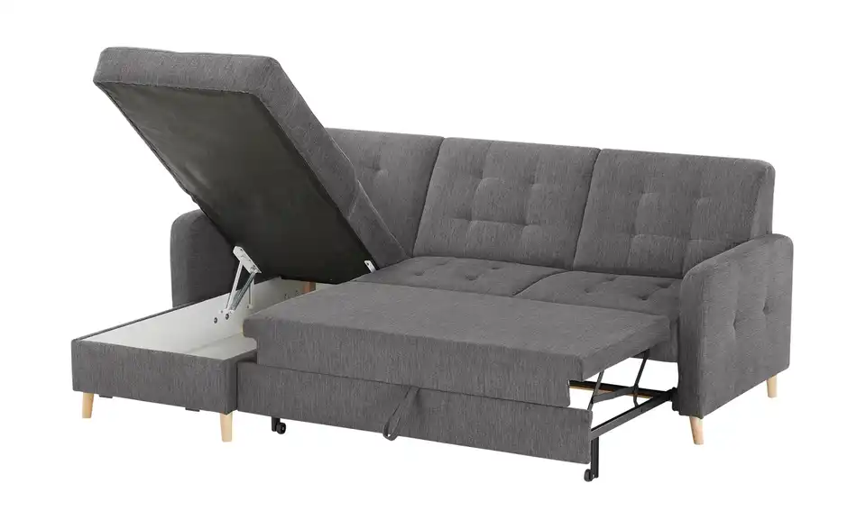 Ecksofa Venus Anthrazit links