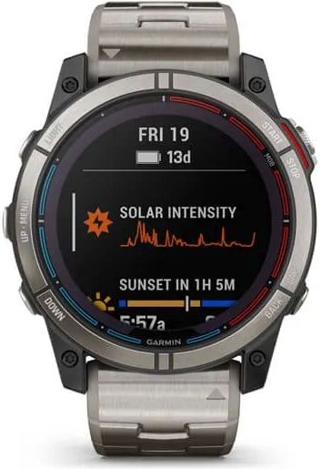 Garmin - 010-02541-61 - Smartwatch - Quatix® 7X Sapphire Solar Titan - 010-02541-61 met extra hemelsblauwe siliconen band