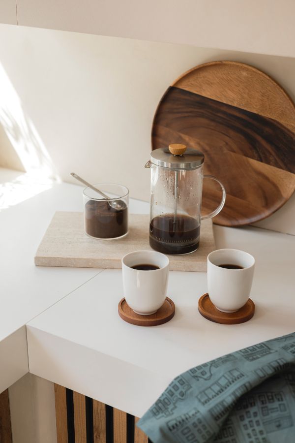 French press, roestvrijstaal, thee/koffie, 1 L