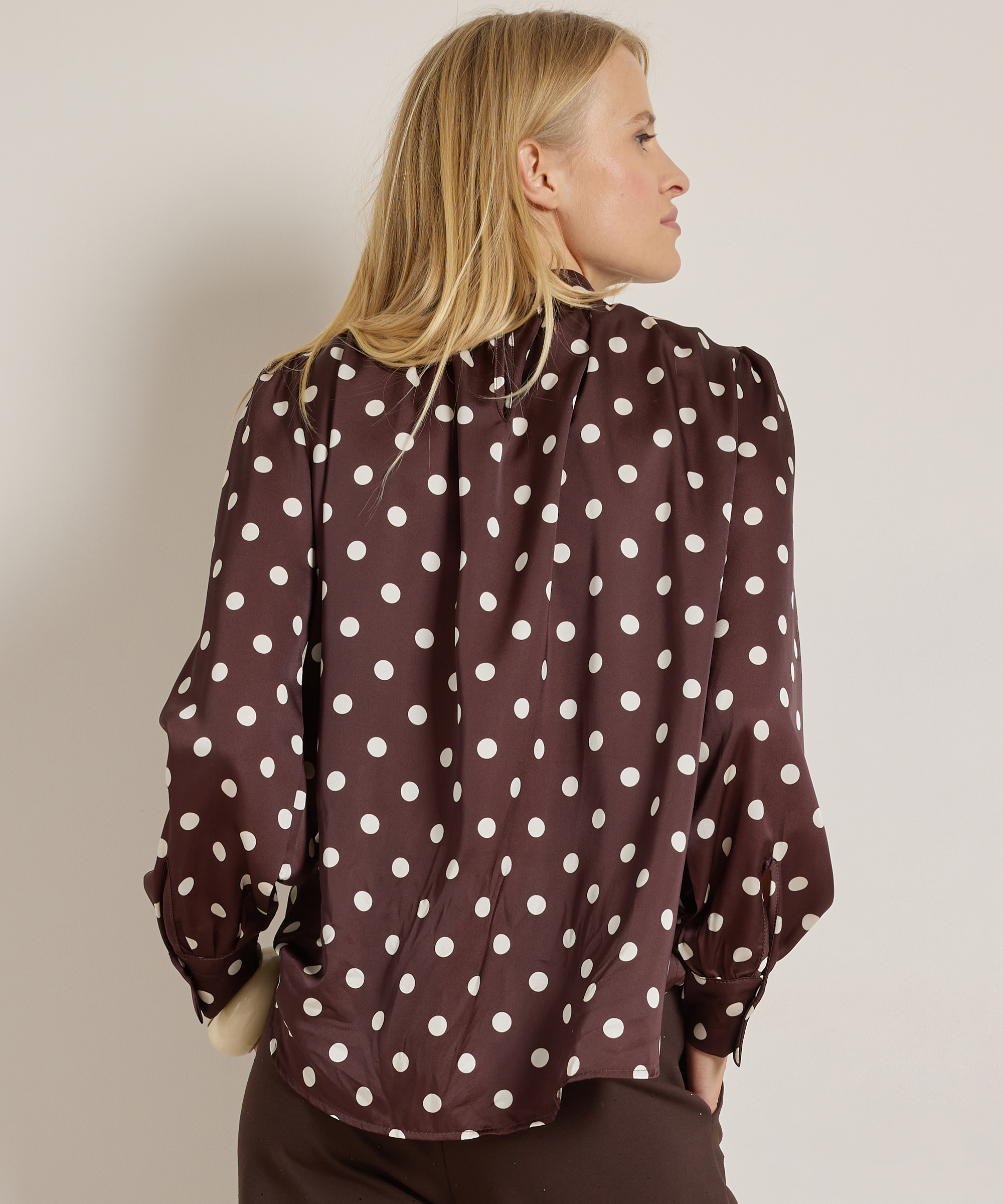 top met stippenprint