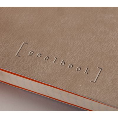 Rhodia Goalbook - Carnet souple A5 - 224 pages numérotées - petits carreaux - taupe