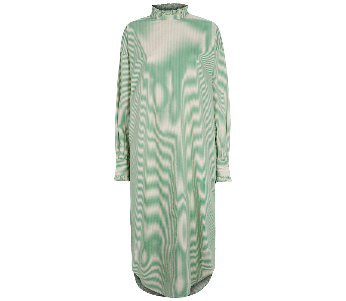 Dyrelle W, Kjole  - Mint Leaf Stripes