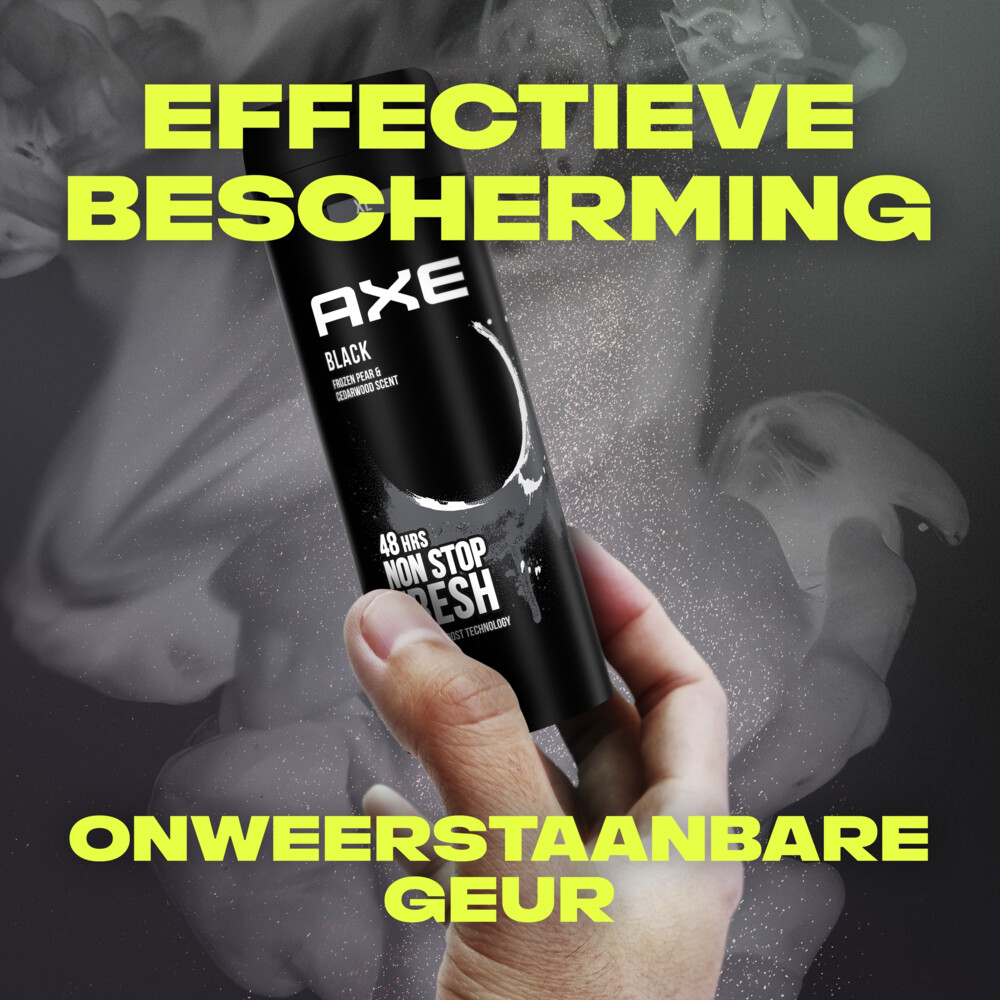 6x Axe Deodorant Bodyspray Black200 ml