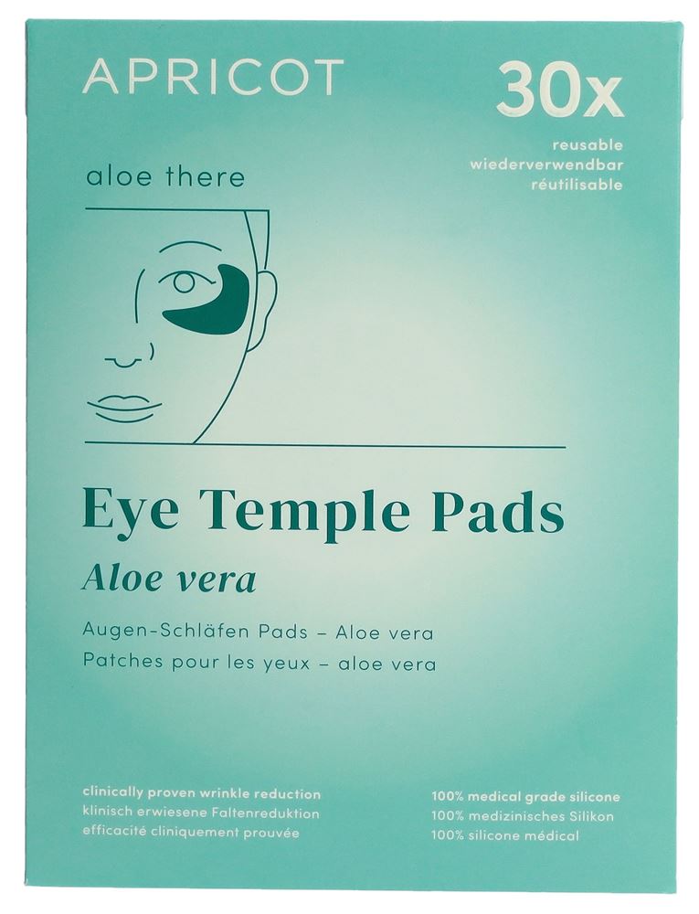 Apricot Augenschläfen Pad<br>2 Stück, wiederverwendbar aloe there