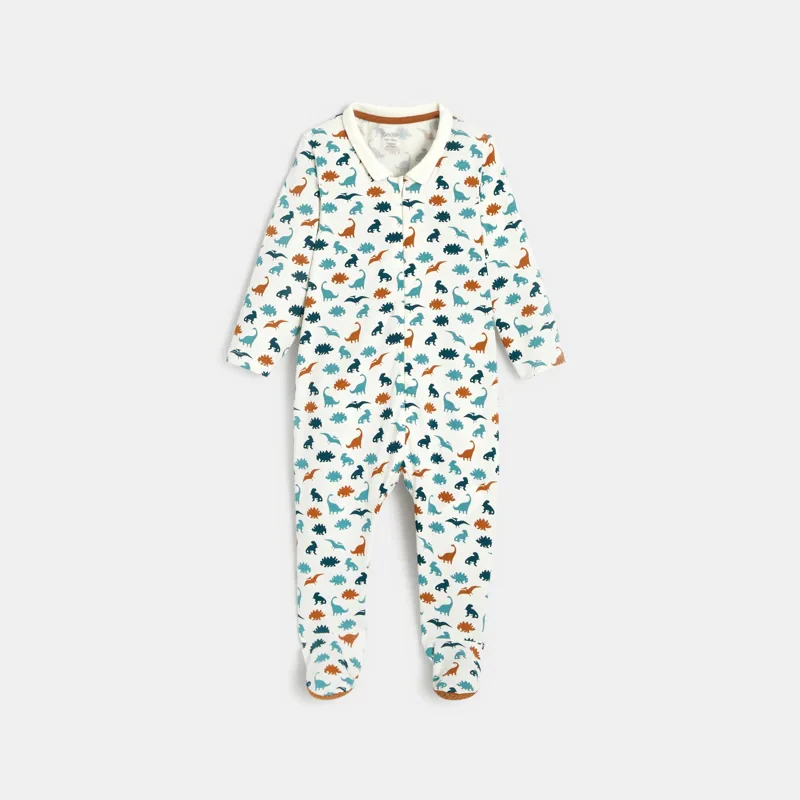 Dors-bien jersey dinosaures bébé garçon Gris ou noir
