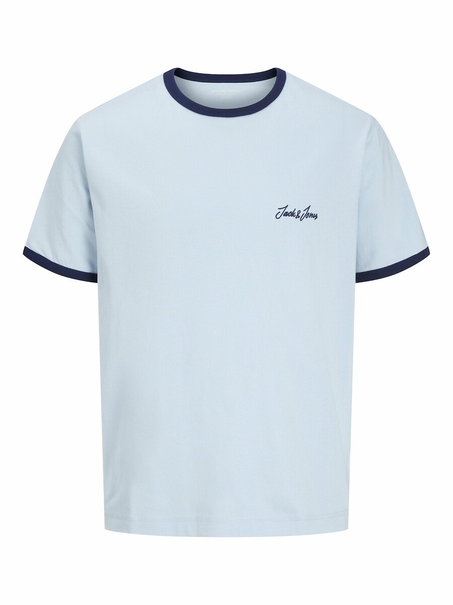 JACK & JONES<br>Camiseta de manga curta com gola contrastante