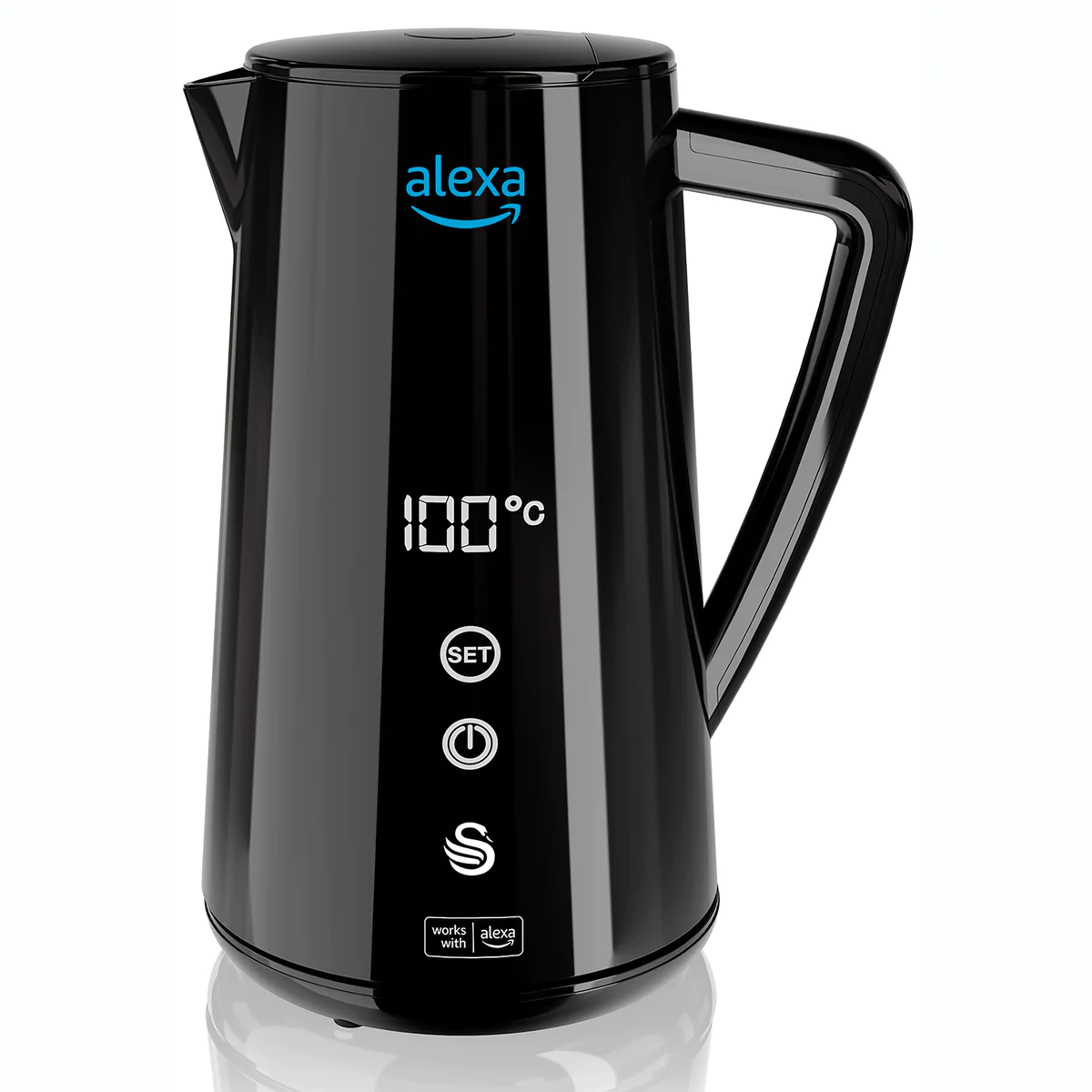 Alexa Bouilloire Électrique Intelligente WIFI 1,5L, Sans Fil, Écran Ta