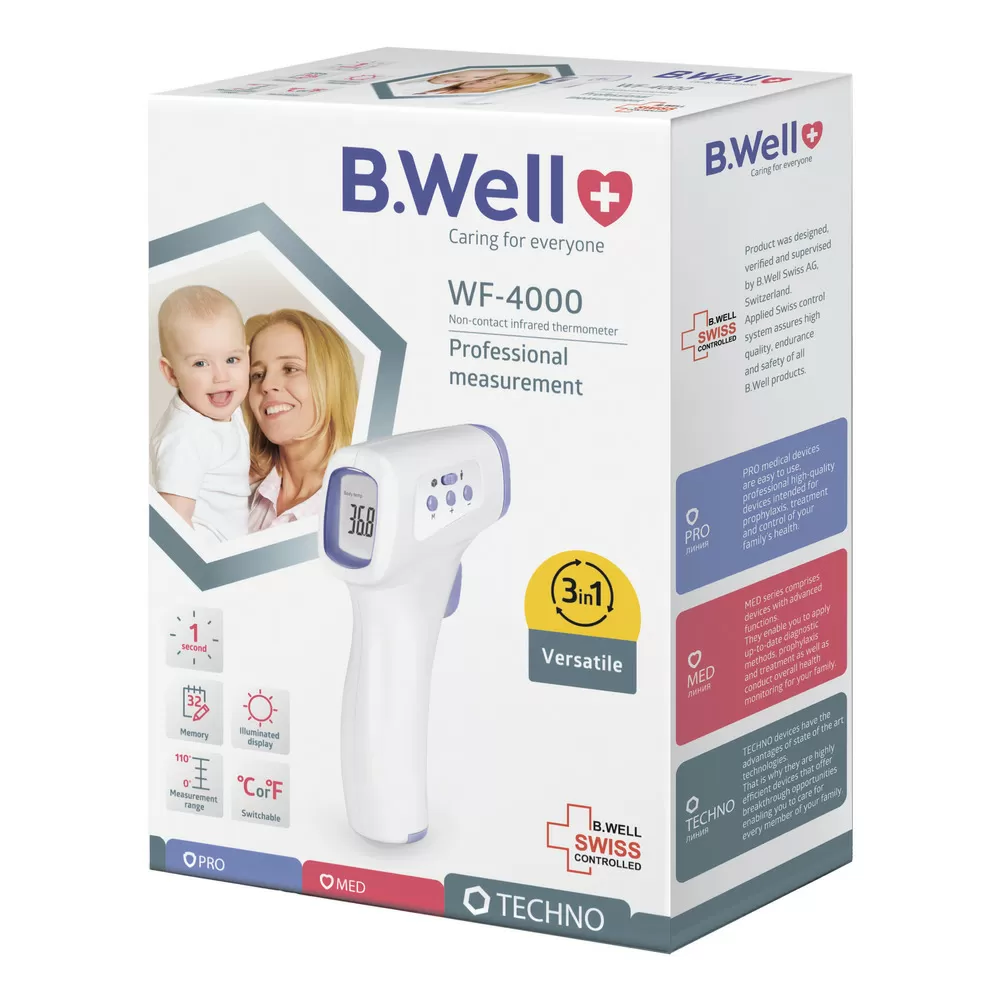B.WELL Febertermometer WF- 4000 IR Non-Contact