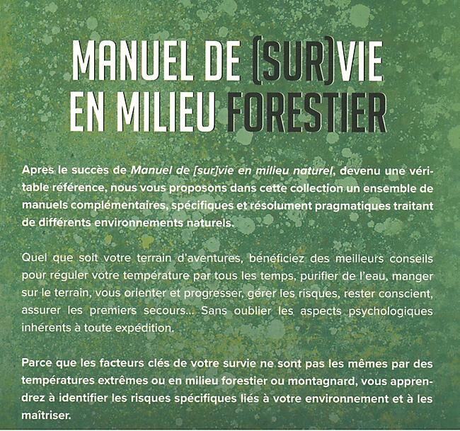AMPHORA - MANUEL DE SURVIE EN MILIEU FORESTIER
