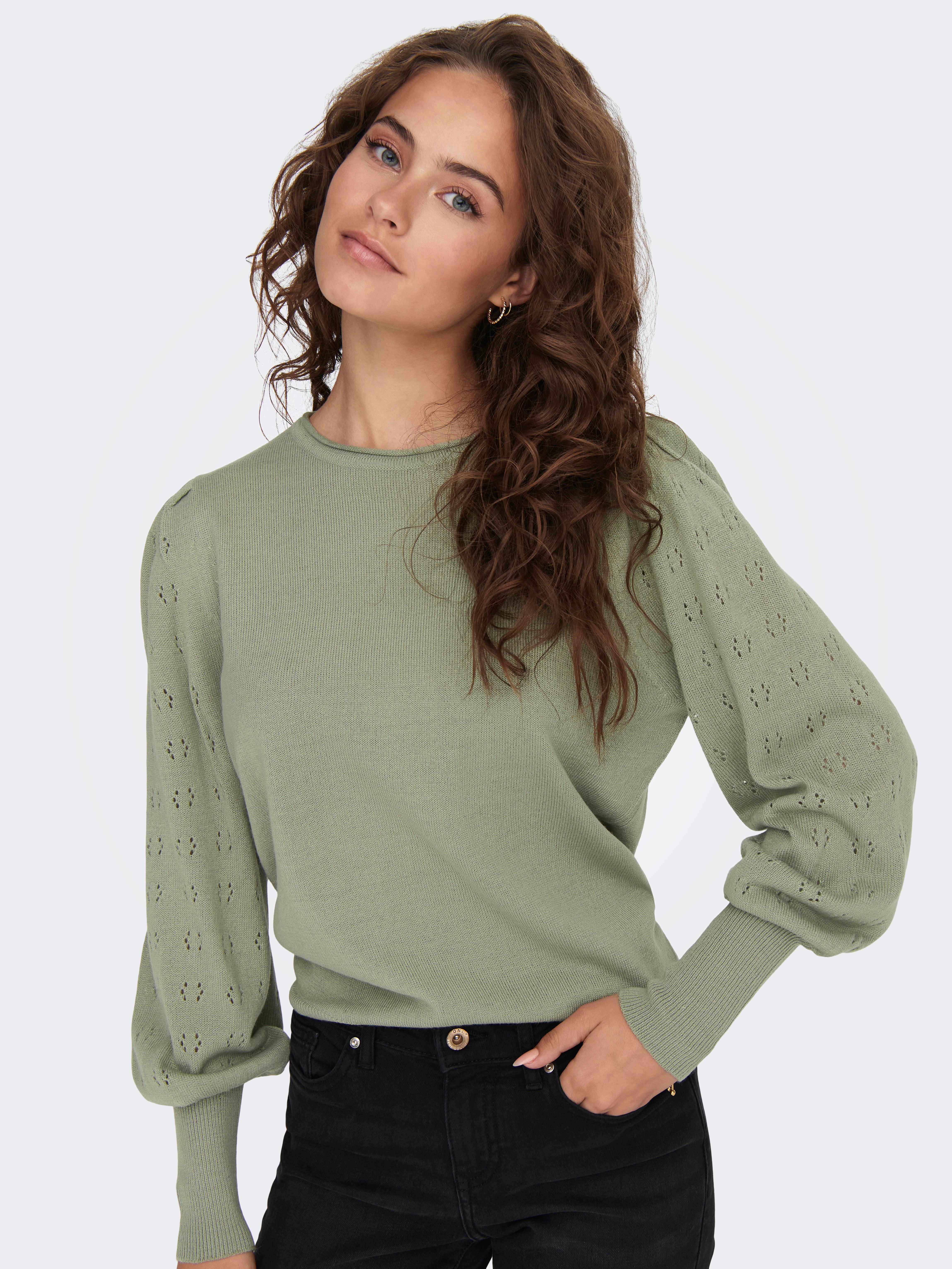 ONLMIRA Strickpullover Seagrass