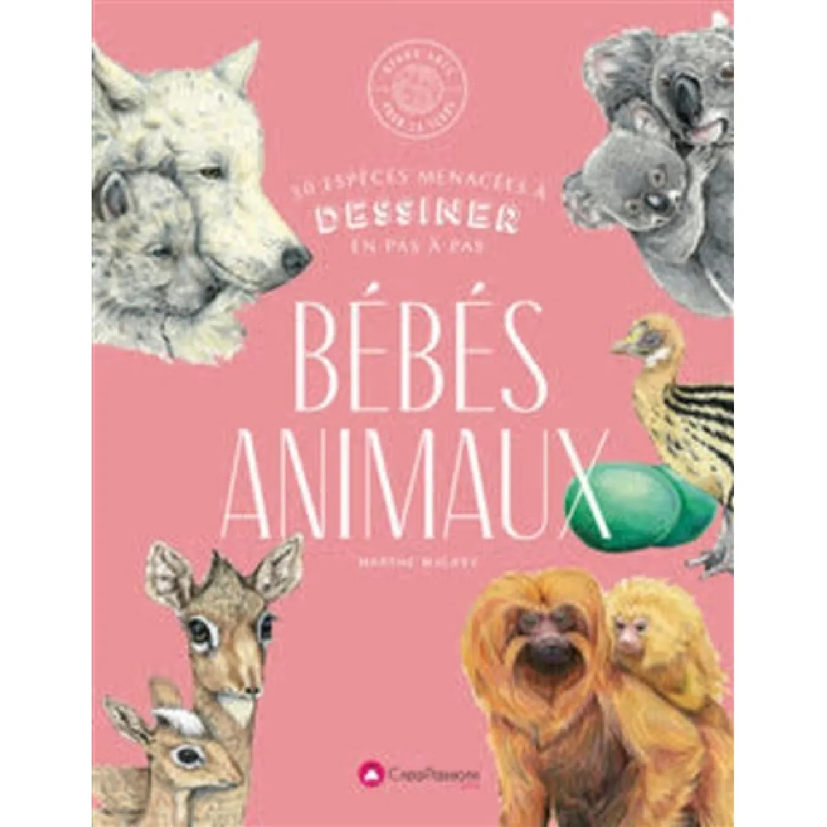 Bébés animaux : 30 espèces menacées à dessiner en pas-à-pas · Occasion