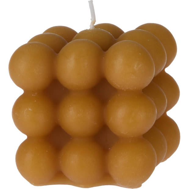 Kaars bolletjesvorm oker