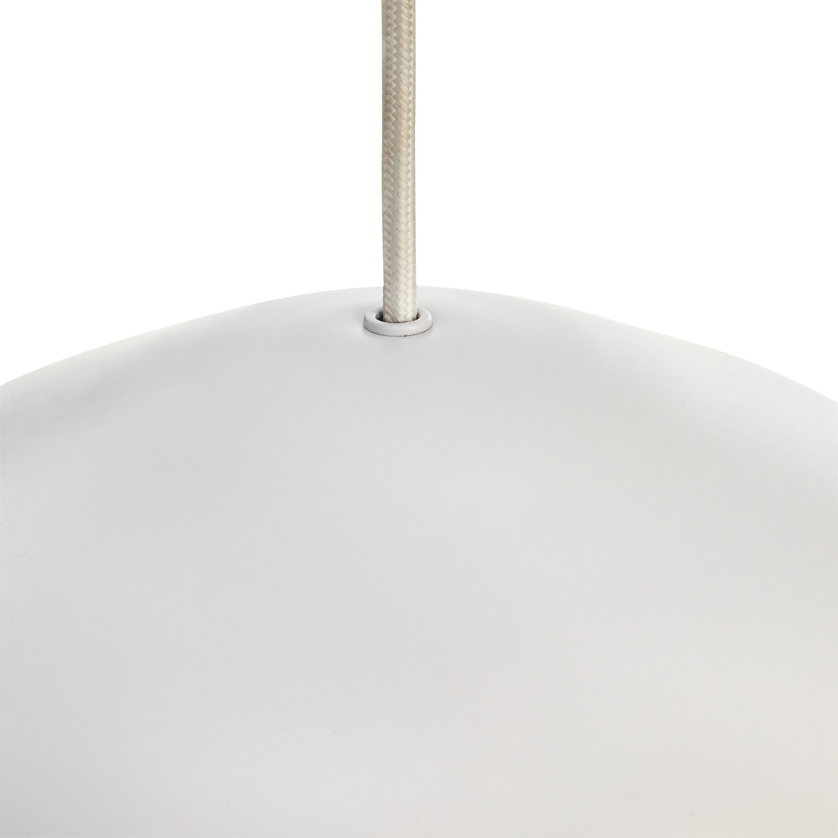 NIA Hängeleuchte - Weiss / H: 20.0 cm x D: 30.0 cm