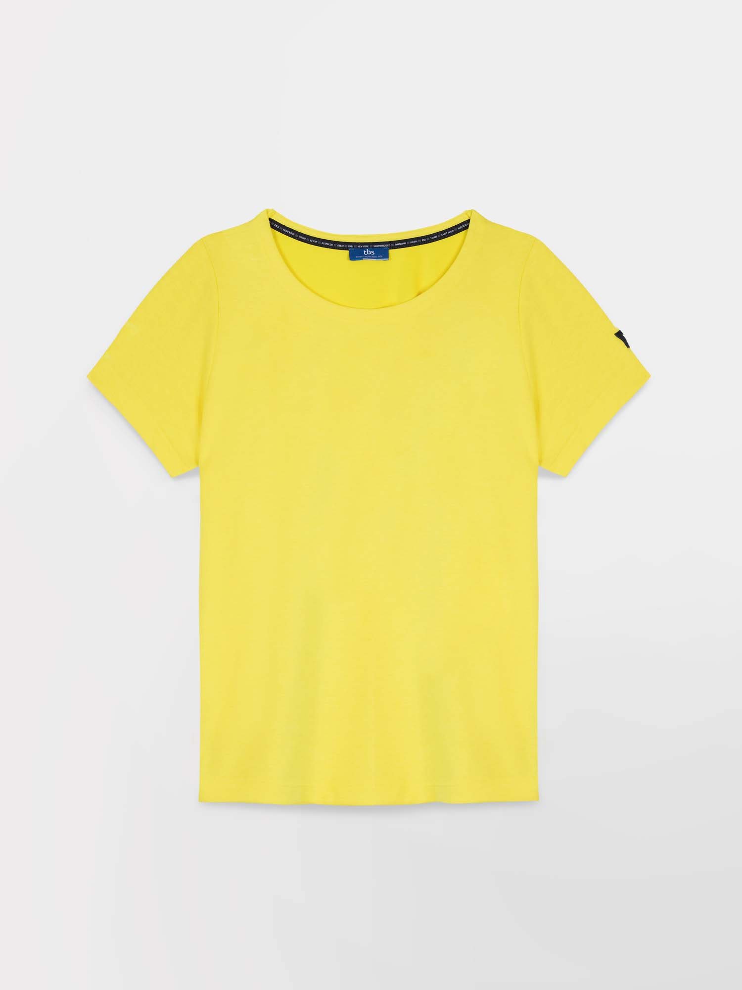 Tee Shirt Femme Pratique Sportive Jaune