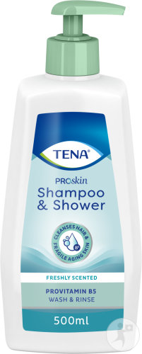 Tena ProSkin Shampoo & Shower Shampoing Doux Et Gel Douche 500ml
