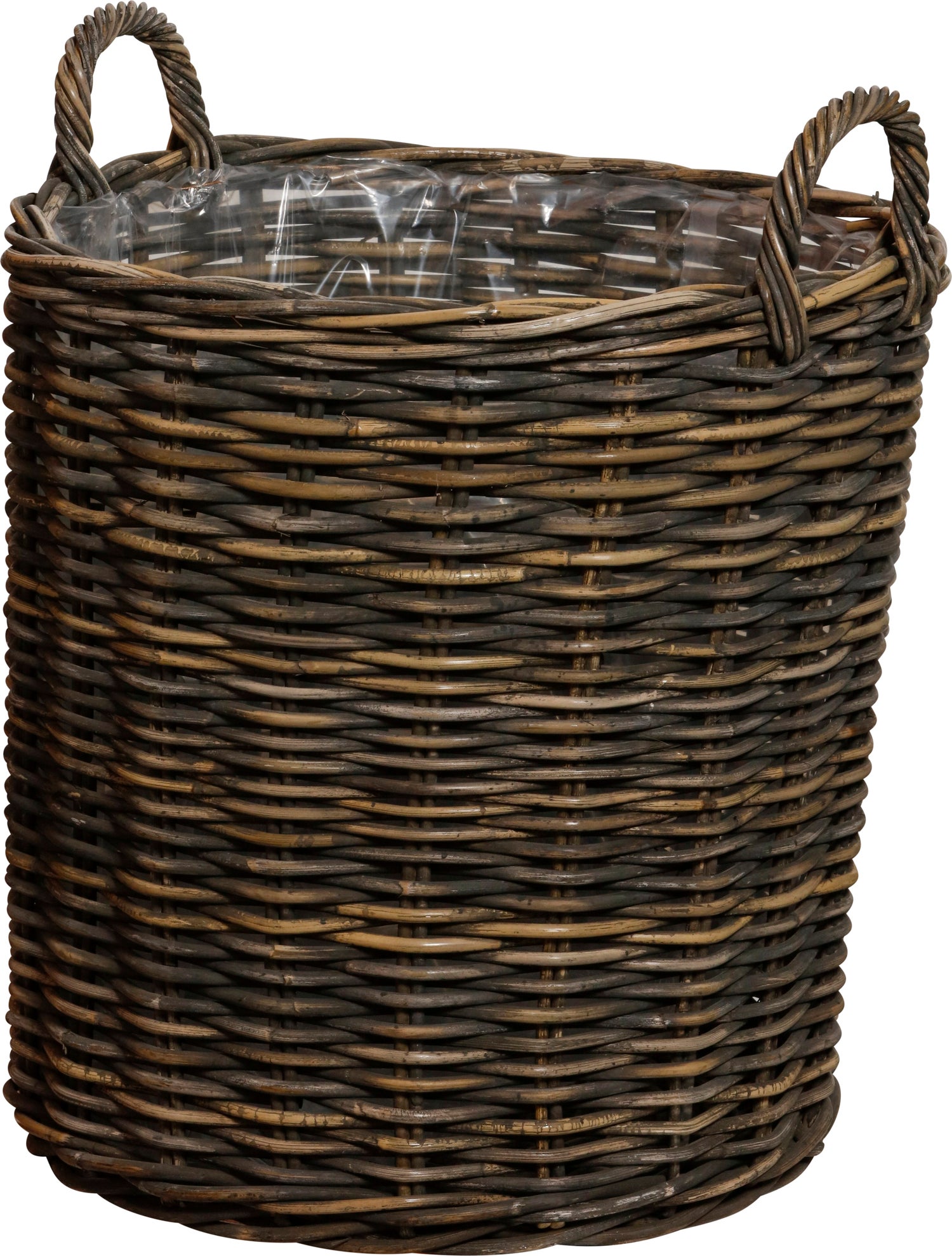 Plantenmand rond zwart D 40 H 40 cm