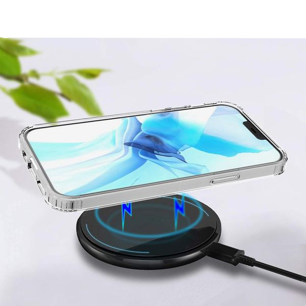 iPhone 13 Hybrid Hülle TPU Bumper   Acryl Rückseite Pankow (10799) - Transparent