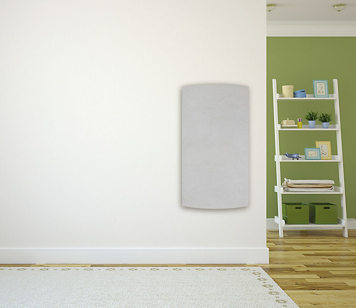 Radiateur électrique à inertie sèche pierre naturelle Mazda Dual Kherr Curve silex pearl 2000W
