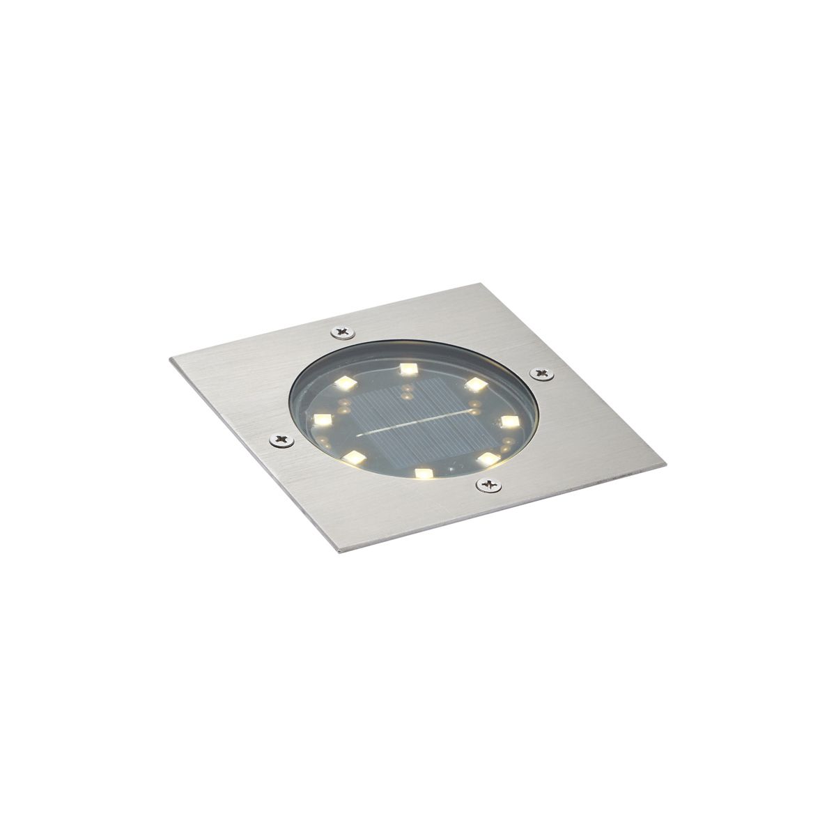 Set van 6 grondspots aluminium vierkant incl. LED IP65 solar - Terry