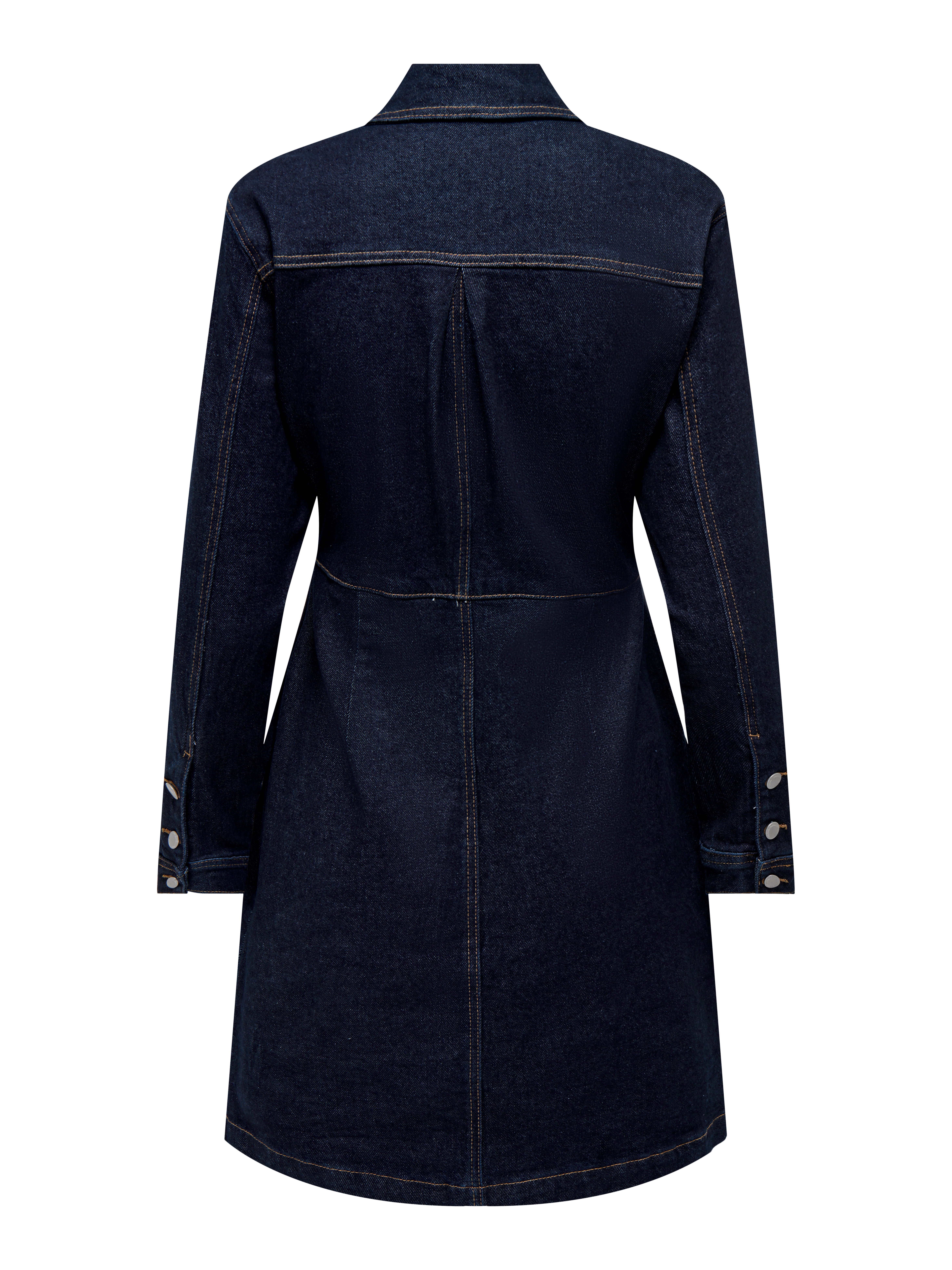 ONLHEATHER Langes Kleid Dark Blue Denim