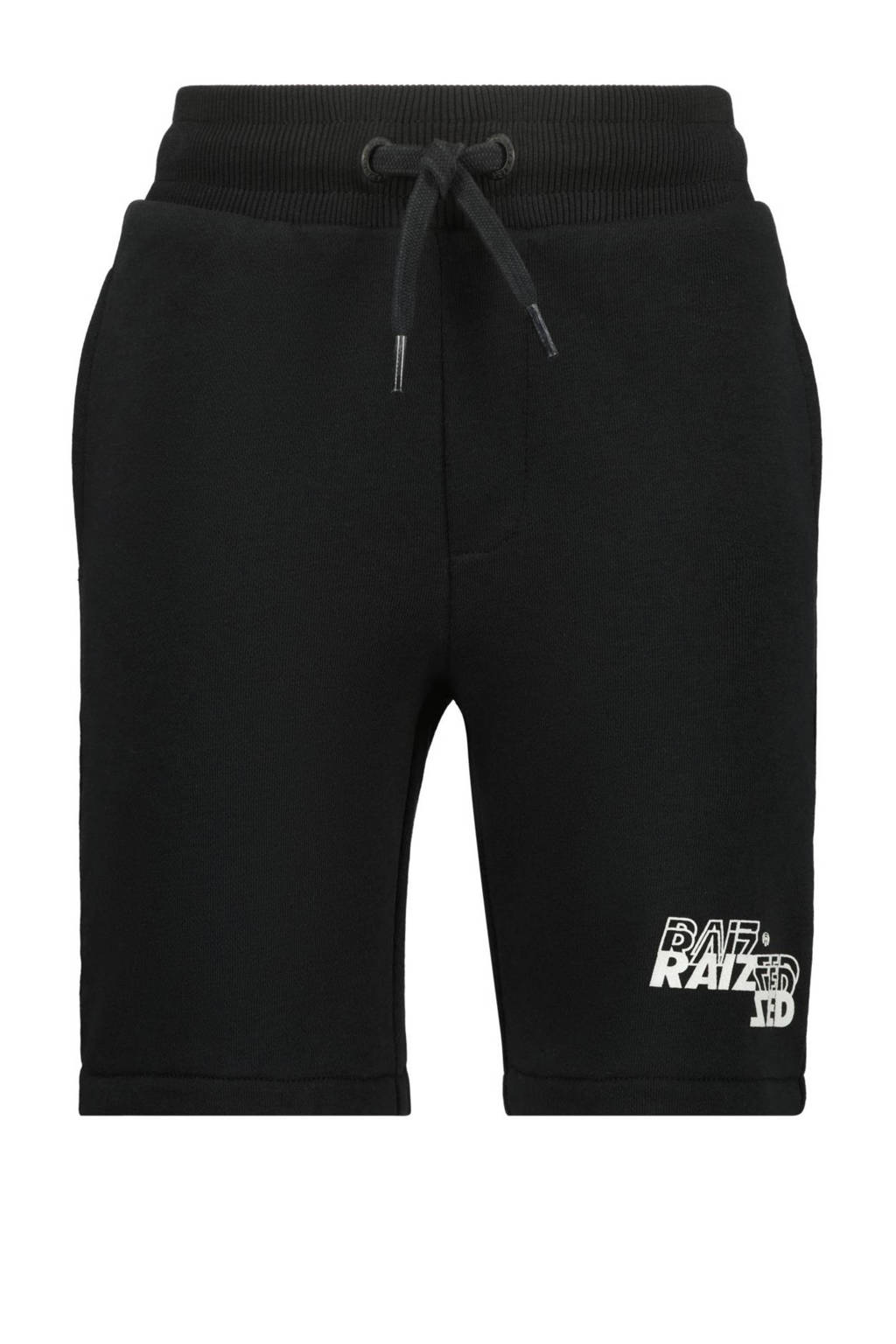 Raizzed regular fit short Brennon met logo zwart