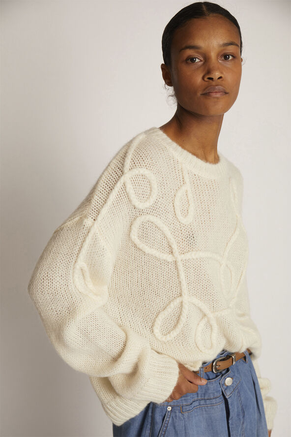 MUNTHE TAHLIS Alpaca Blend Knit Ivory