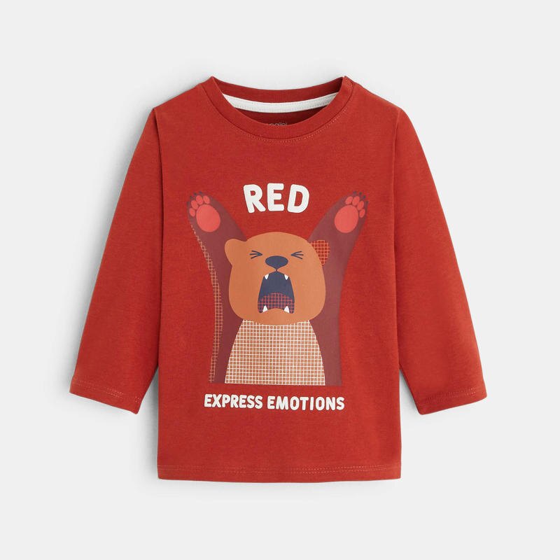 T-shirt Red expression orange bébé garçon Orange