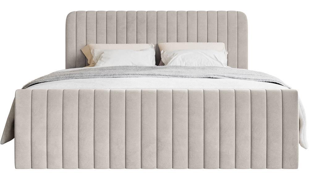 NADUVI Collection Boxspring Adrien velvet met opbergvak 140x200