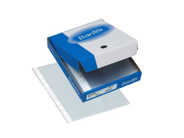 Plastlomme Bantex A5 0,08 mm transparent - (100 stk.)