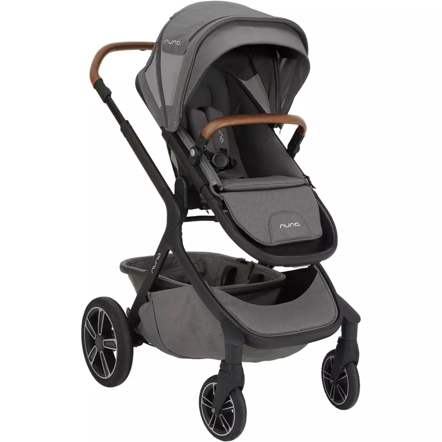 Nuna Kinderwagen DEMI™ grow Oxford inkl. Babywanne + Babyschale Pipa next Granite