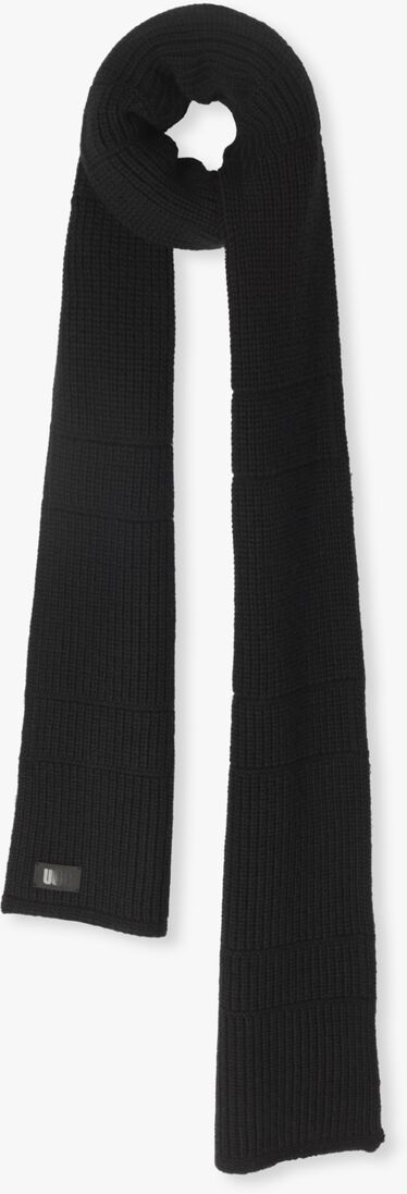 zwarte ugg sjaal knit ribbed scarf