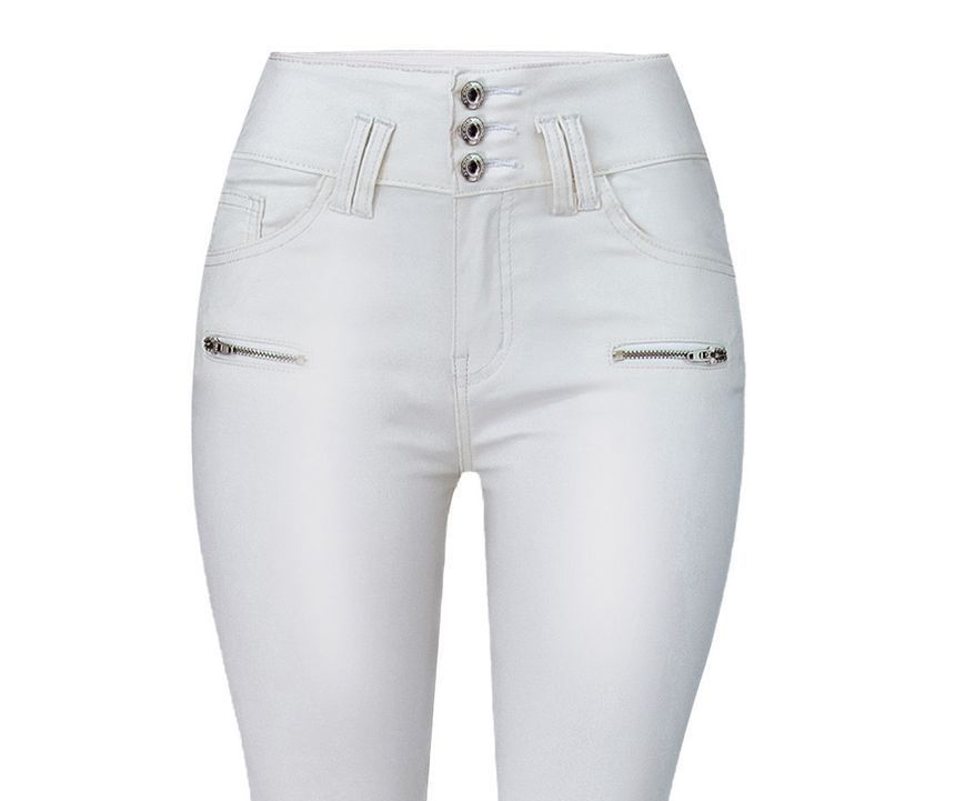 blossomgal - Hoge taille imitatieleren legging