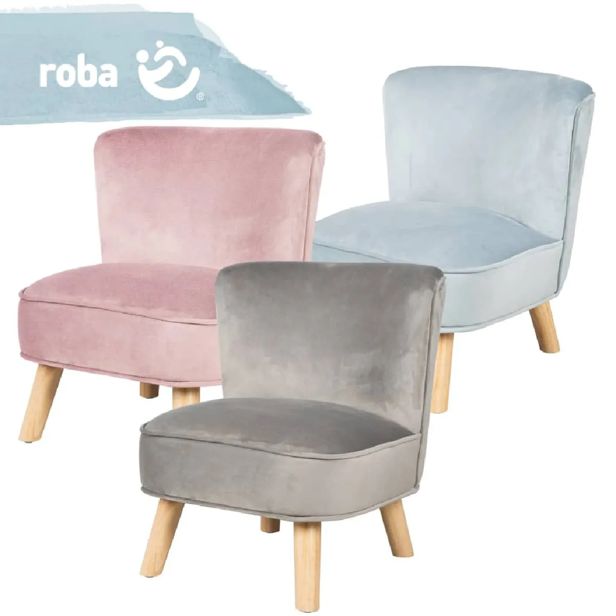 Roba Chaise Enfant Gris Argenté