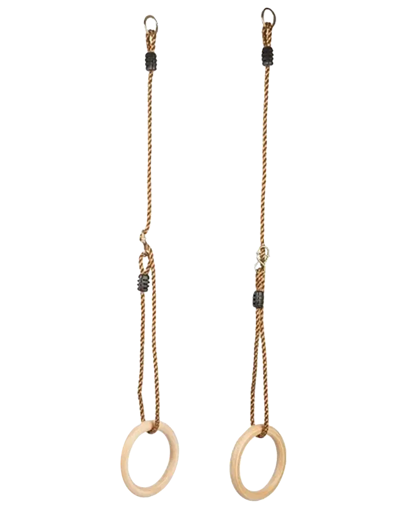 Nordic Play Active Gymnastikringe i træ Ø15,8 cm