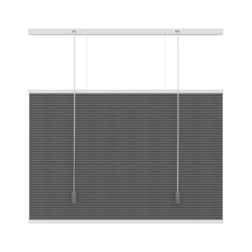 KARWEI dubbel plisségordijn lichtdoorlatend antraciet (kleurnr. 6003) 80x220 cm (bxh)