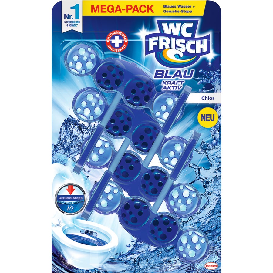 WC Frisch Einhänger Kraft Aktiv Lemon 4 x 50 g