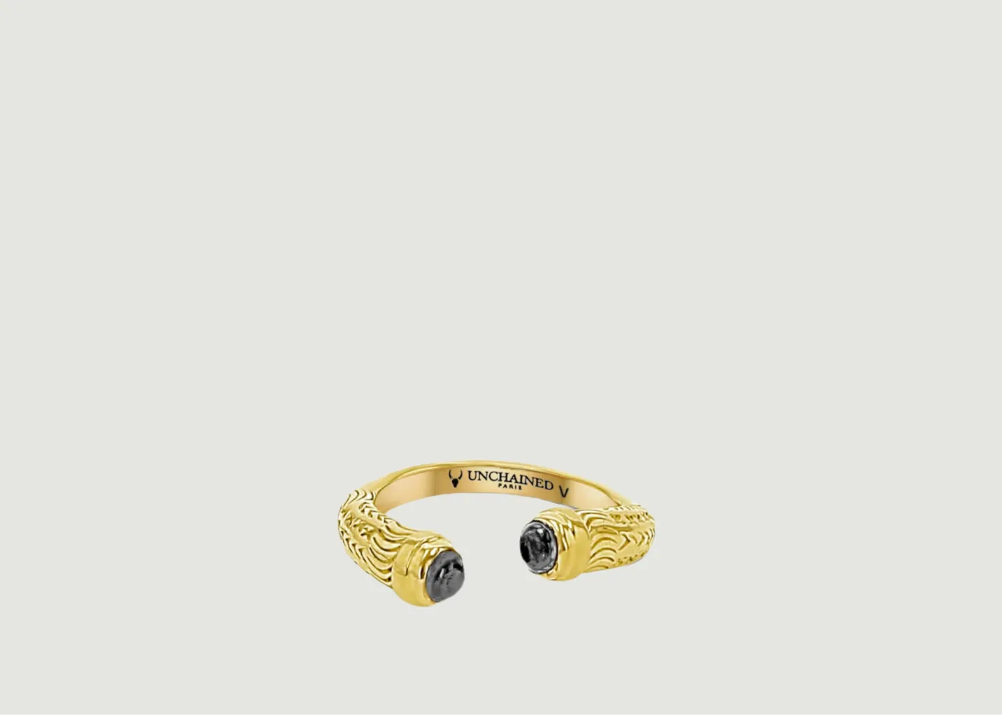 Bague Faly grenats gold en vermeil 24kt Unchained Paris
