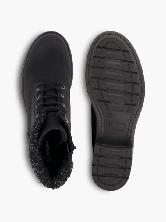 Graceland Schnür-Stiefelette Schwarz