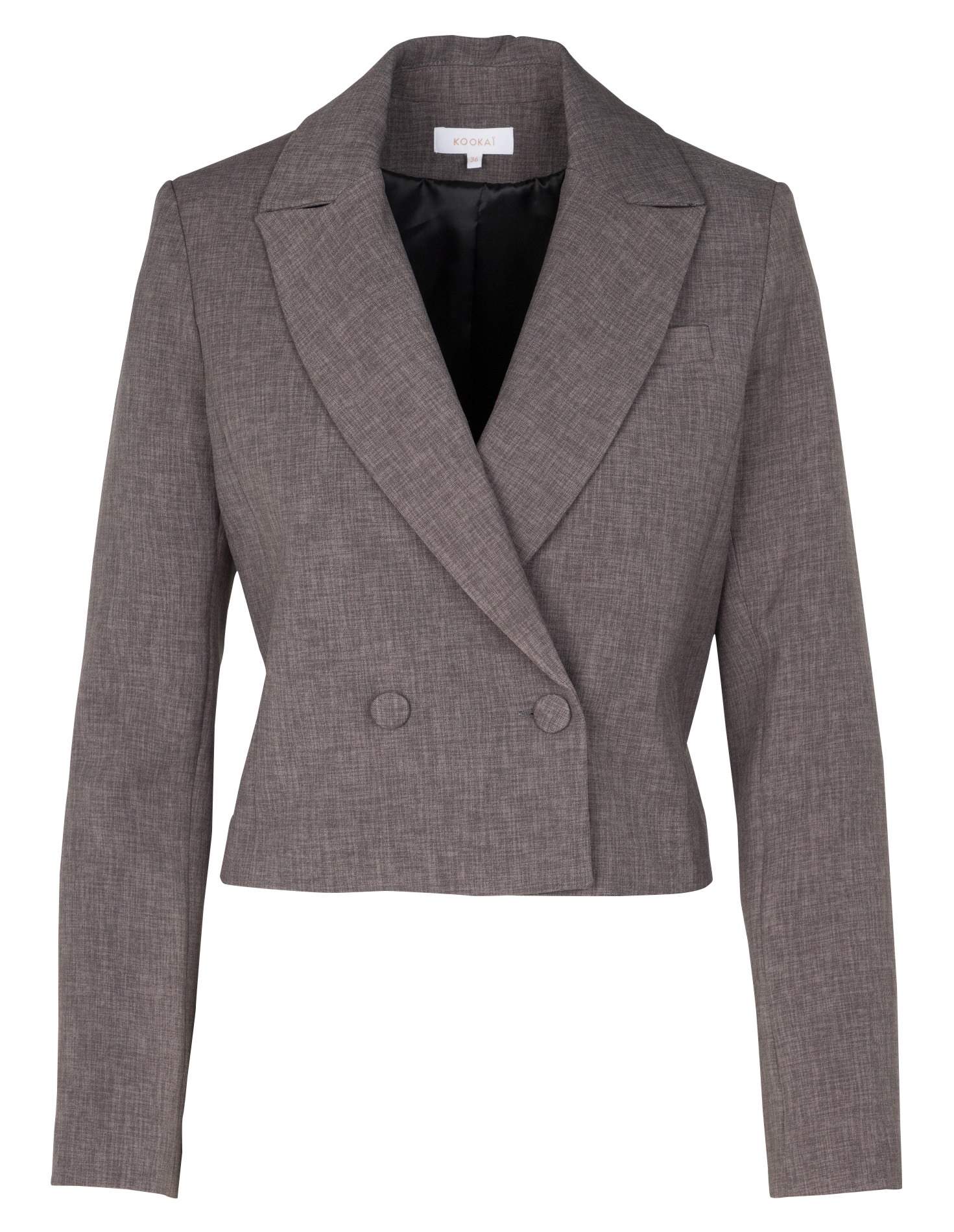 TESSA - Veste col tailleur| Gris