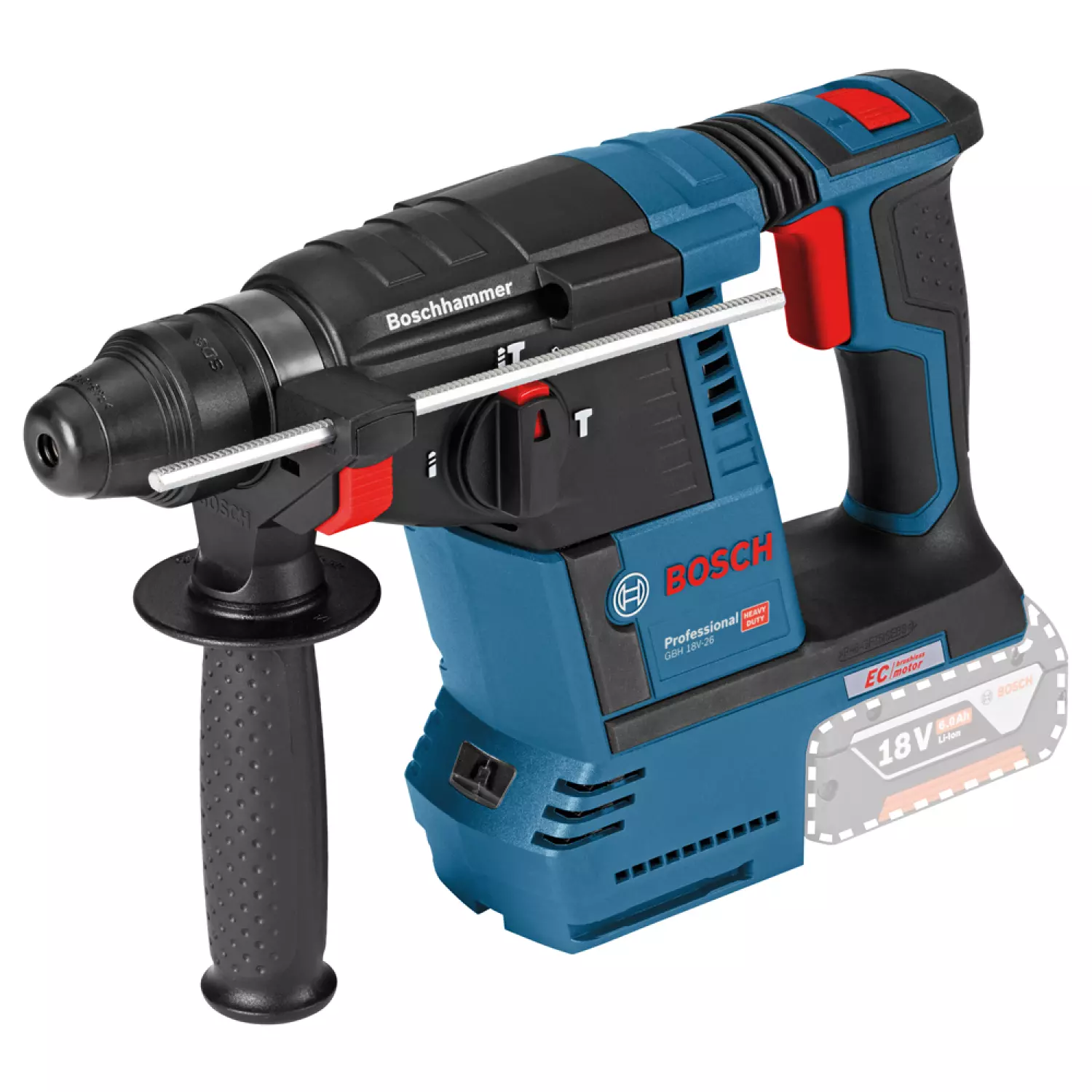 Bosch GBH 18V-26 F 18V Li-Ion Accu SDS-plus combihamer set (2x 8.0 ProCORE accu) in L-Boxx - 2,6J - koolborstelloos