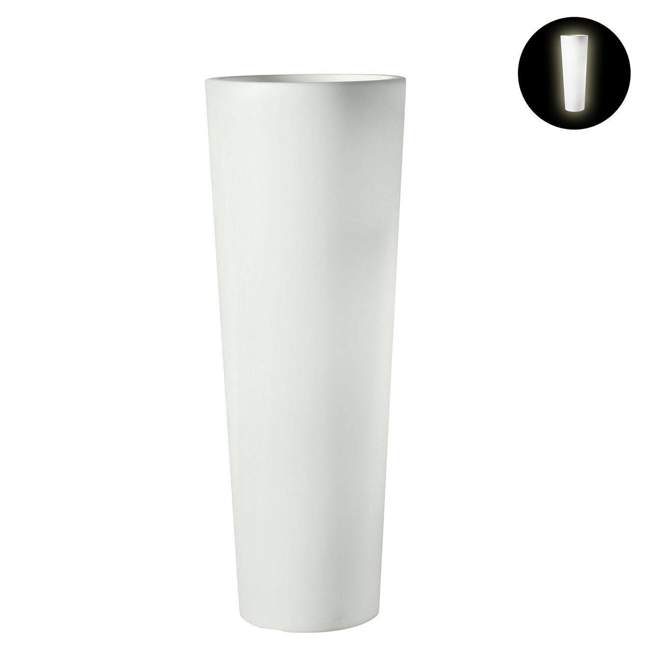 Serralunga Pot lumineux newpot design par paolo rizzatto beige - D.44x120 cm