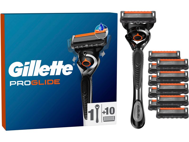 Gillette Herrenrasierer Gillette Fusion5 Proglide 10er   Ha Ersatzklingen mit neuem Gleitstreifen für noch sanfteres Gleiten